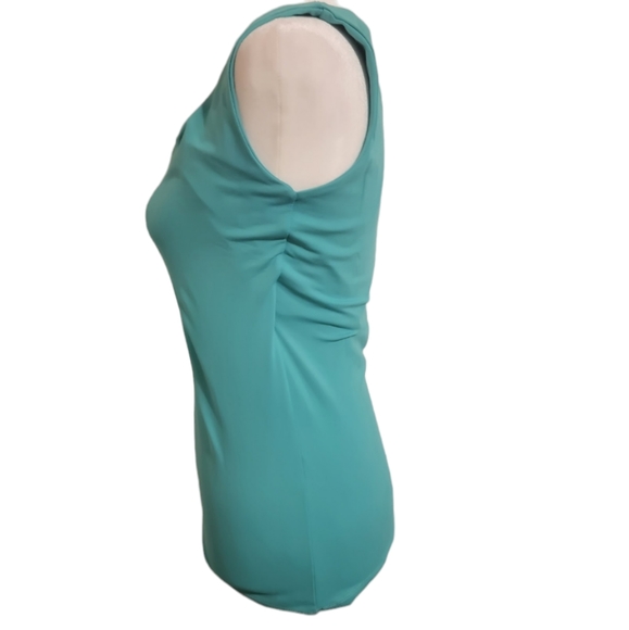 Zara size medium blue ruched  tank top - Picture 3 of 4